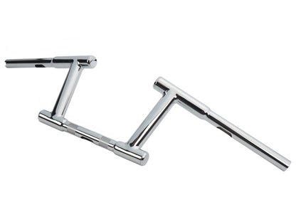 6 Z-Bar Racing Handlebar with Indents Chrome