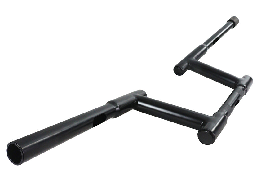 6 Z-Bar Racing Handlebar with Indents Black