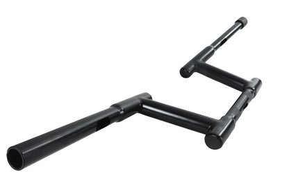 6 Z-Bar Racing Handlebar with Indents Black