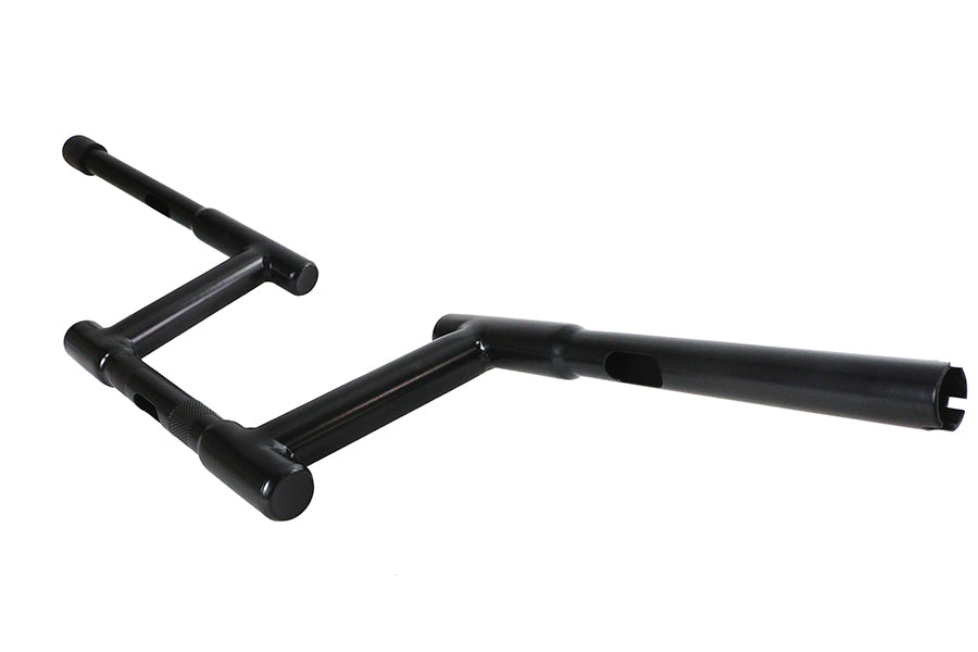 6 Z-Bar Racing Handlebar with Indents Black