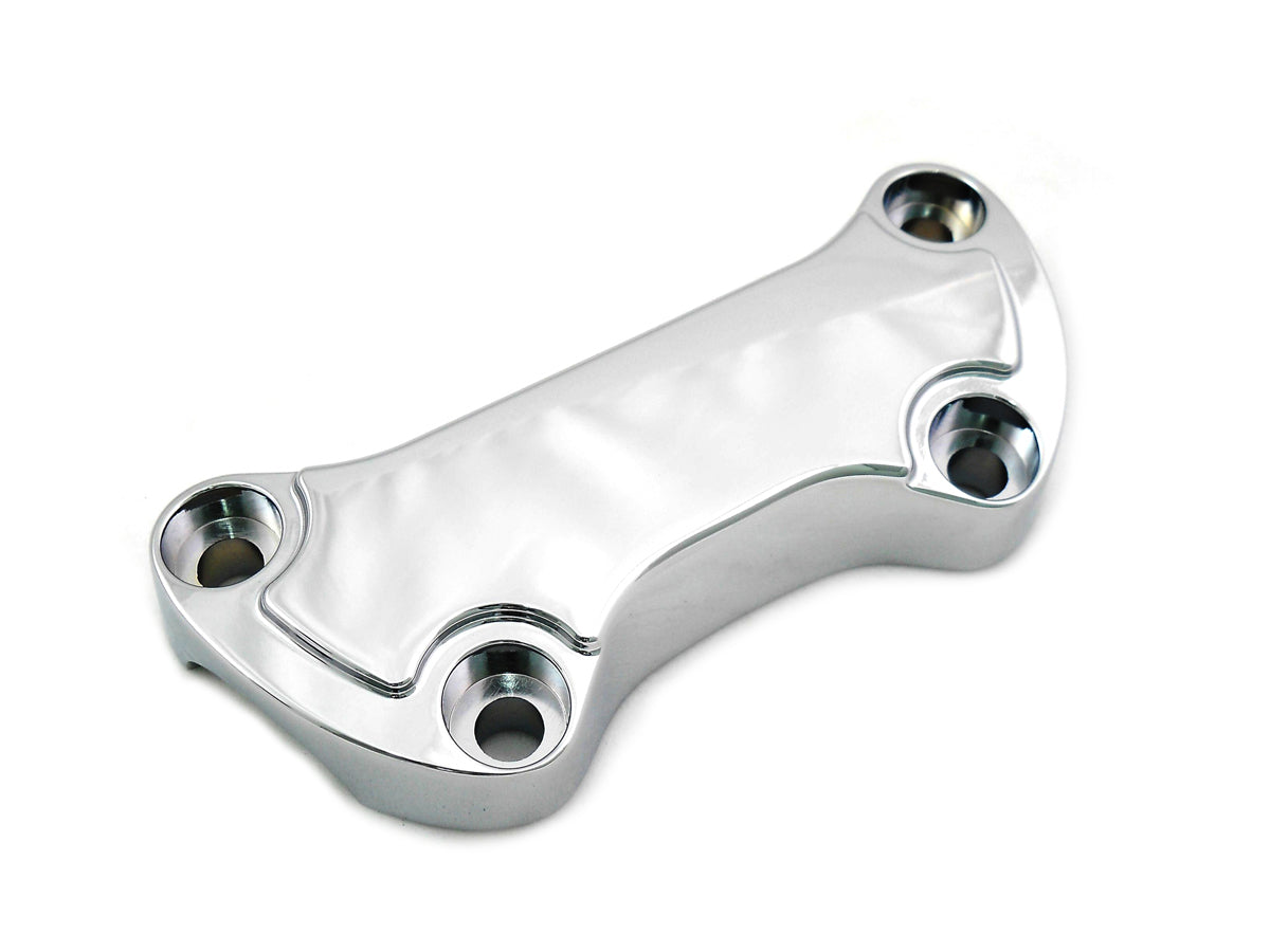 Chrome Smooth Handlebar Clamp Cover