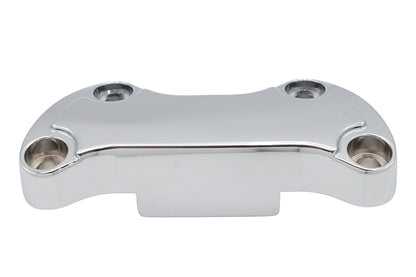 Chrome Smooth Handlebar Clamp Cover with Skirt