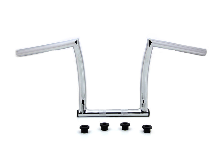11 Chrome ChiZeled Z-Bar Handlebar with Indents