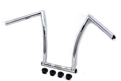 15 Chrome ChiZeled Z-Bar Handlebar with Indents