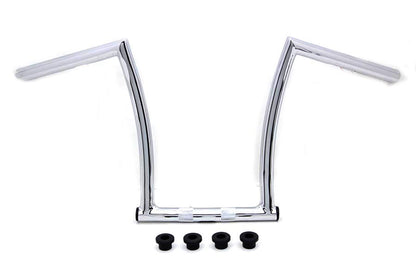 17 Chrome ChiZeled Z-Bar Handlebar with Indents