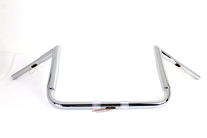 12 Chrome ChiZeled Z-Bar Handlebar without Indents
