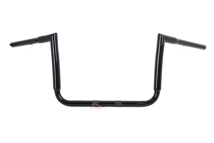 12 Black ChiZeled Z-Bar Handlebar without Indents