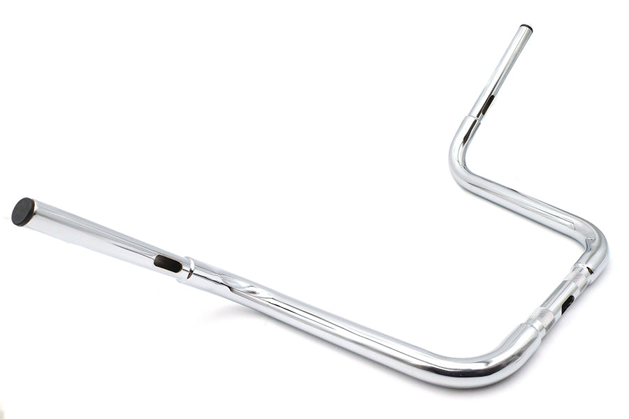 12-1/2 Buffalo Ape Hanger Handlebar with Indents Chrome