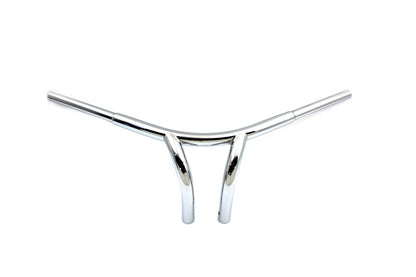 8-1/2 Curved Riser Bar Handlebar with Indents