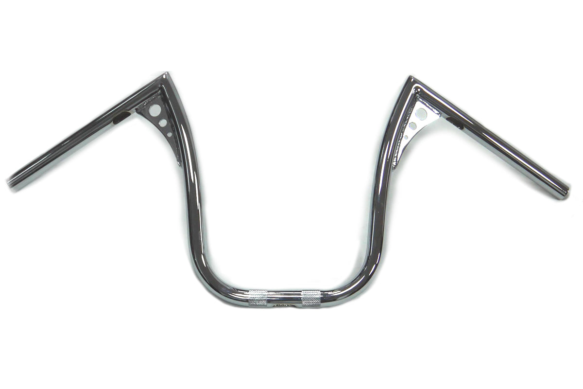 13 Chrome Z-Bar Handlebar with Wiring Slots