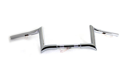 8 Chrome Z-Bar Handlebar with Indents