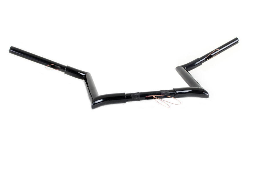 10 Black Z-Bar Handlebar with Indents