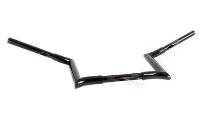 10 Black Z-Bar Handlebar with Indents