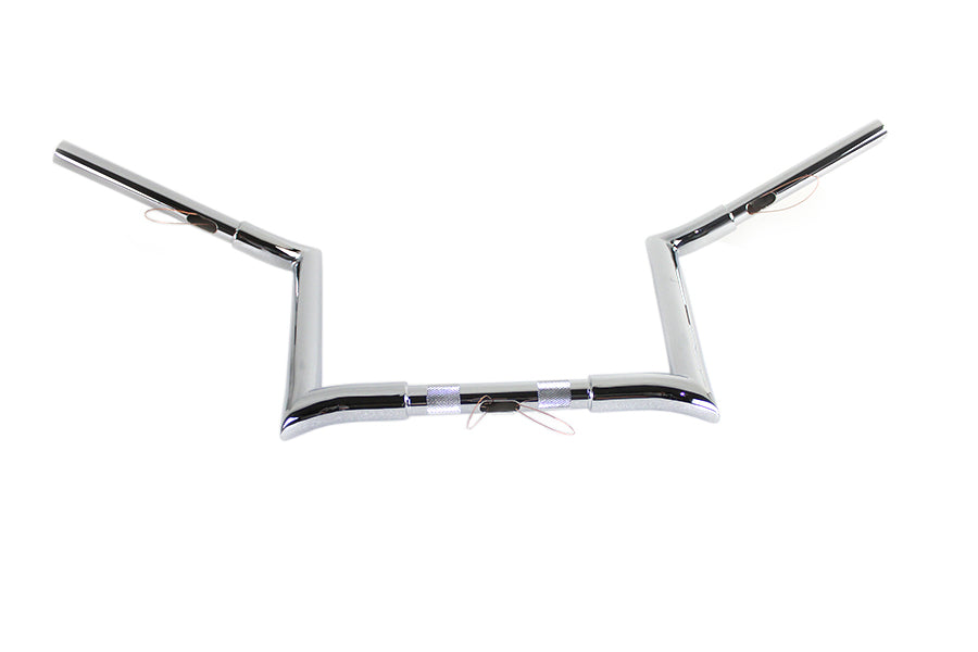 12 Chrome Z-Bar Handlebar with Indents
