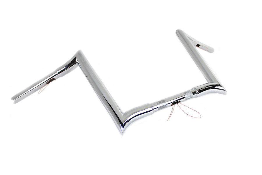 12 Chrome Z-Bar Handlebar with Indents