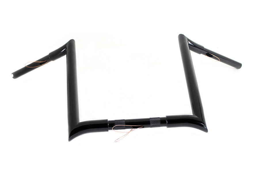 16 Black Z-Bar Handlebar with Indents