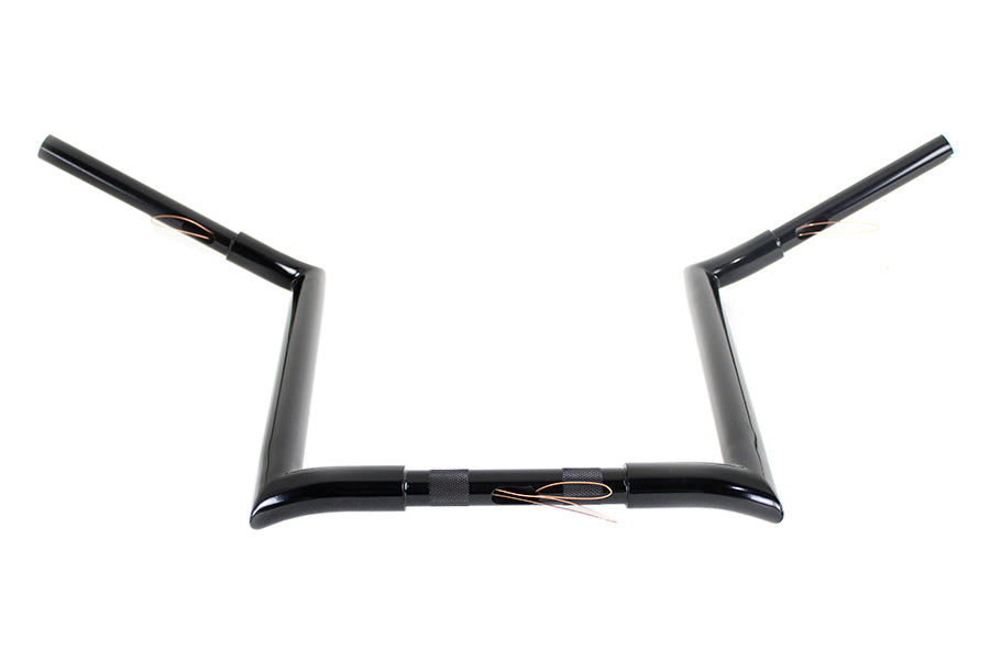 16 Black Z-Bar Handlebar with Indents