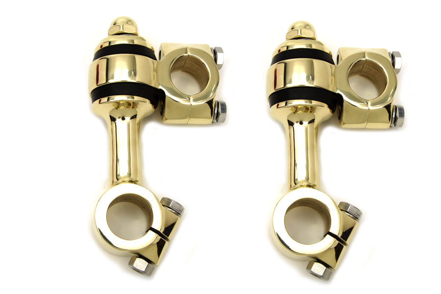 Polished Brass Flanders Riser Set