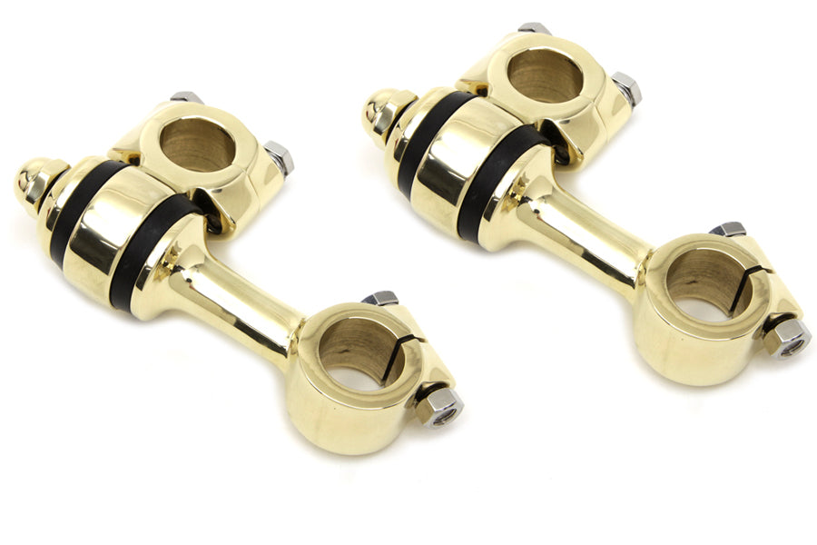 Polished Brass Flanders Riser Set