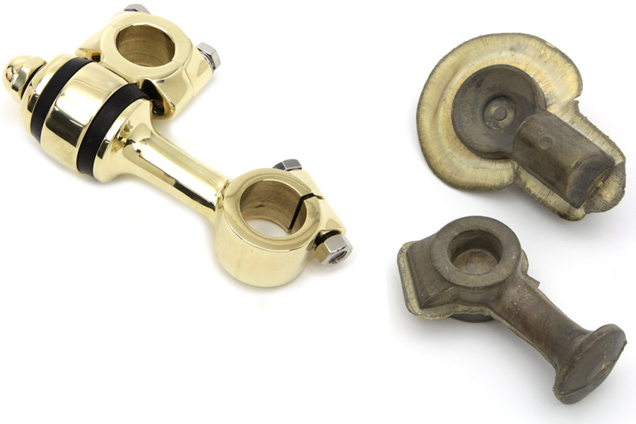 Polished Brass Flanders Riser Set