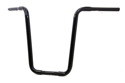 Narrow Body Ape Hanger Handlebar with Indents Black