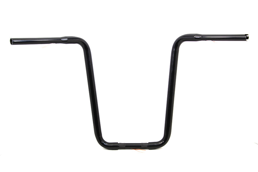 Narrow Body Ape Hanger Handlebar with Indents Black