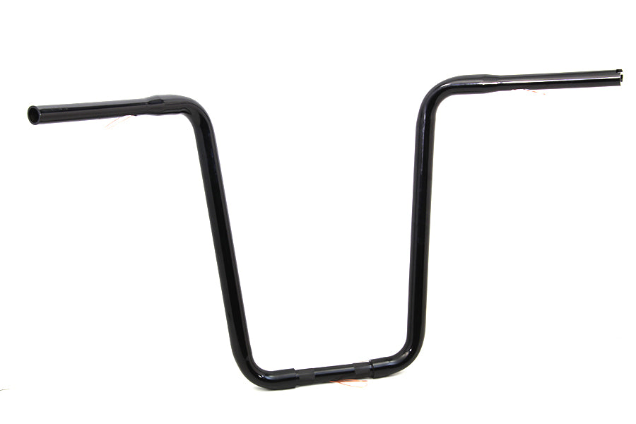 Narrow Body Ape Hanger Handlebar with Indents Black