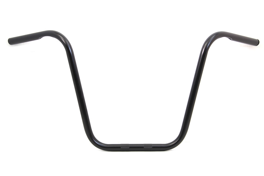 16 Ape Hanger Handlebar with Indents Gloss Black