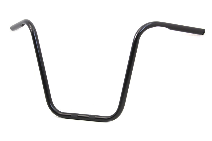 16 Ape Hanger Handlebar with Indents Gloss Black