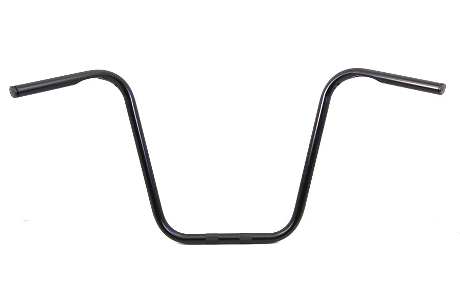 16 Ape Hanger Handlebar with Indents Gloss Black