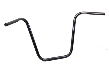 16 Ape Hanger Handlebar with Indents Gloss Black