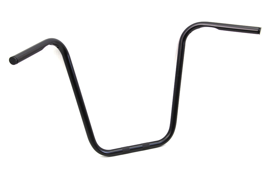 18 Ape Hanger Handlebar with Indents Black