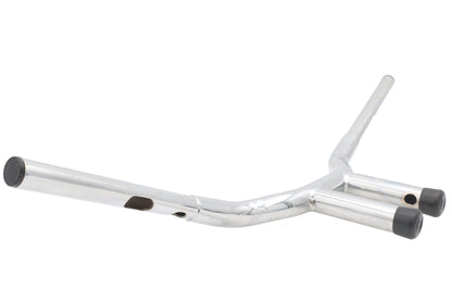 10 Combat Style Riser Handlebar Chrome