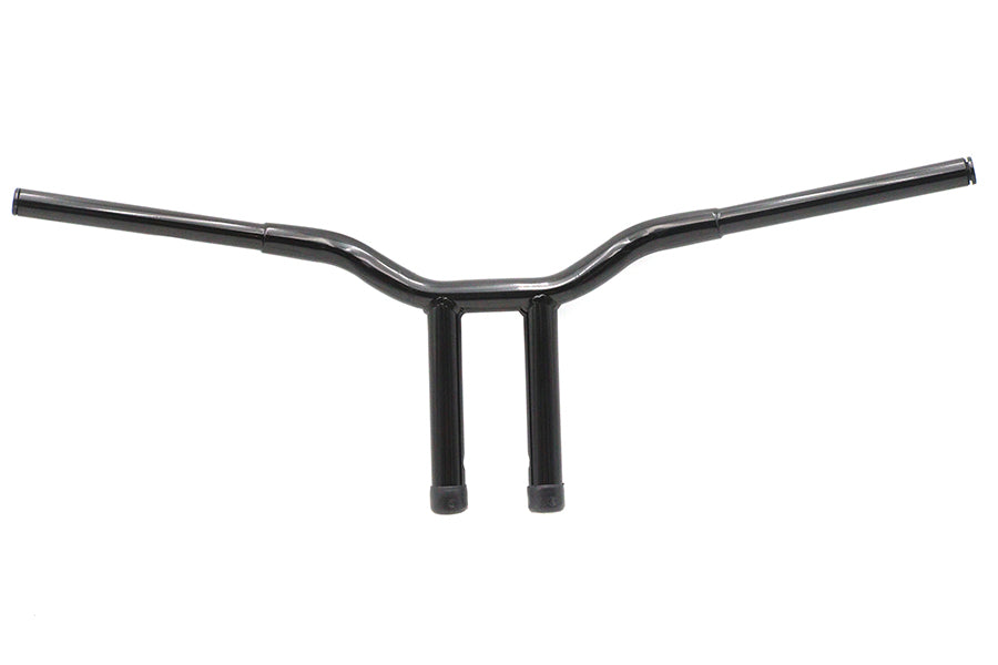 12 Combat Style Riser Handlebar Black