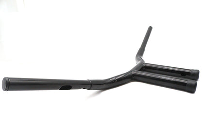 12 Combat Style Riser Handlebar Black