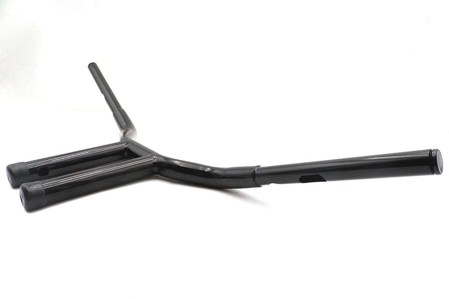 12 Combat Style Riser Handlebar Black