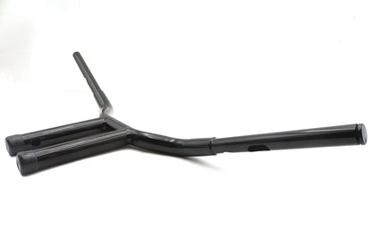 12 Combat Style Riser Handlebar Black