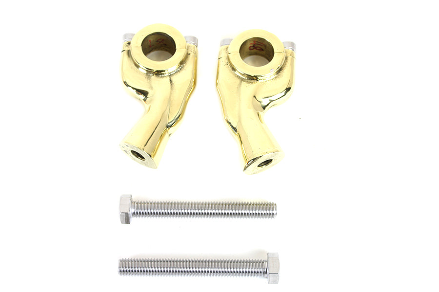 1 Smooth Pullback Riser Set Brass Sand