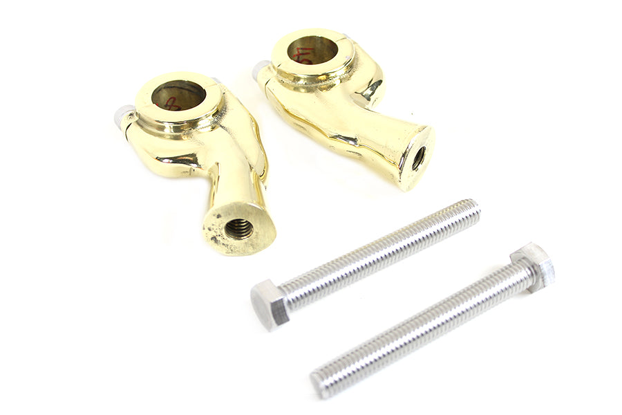 1 Smooth Pullback Riser Set Brass Sand