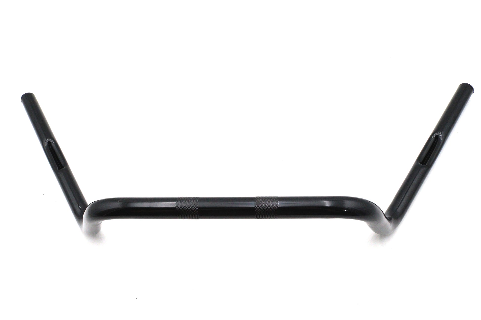 6 Medium Buckhorn Handlebar with Indents Black