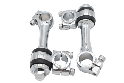Replica 4-1/4 Flanders Chrome Riser Set