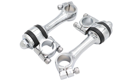 Replica 4-1/4 Flanders Chrome Riser Set