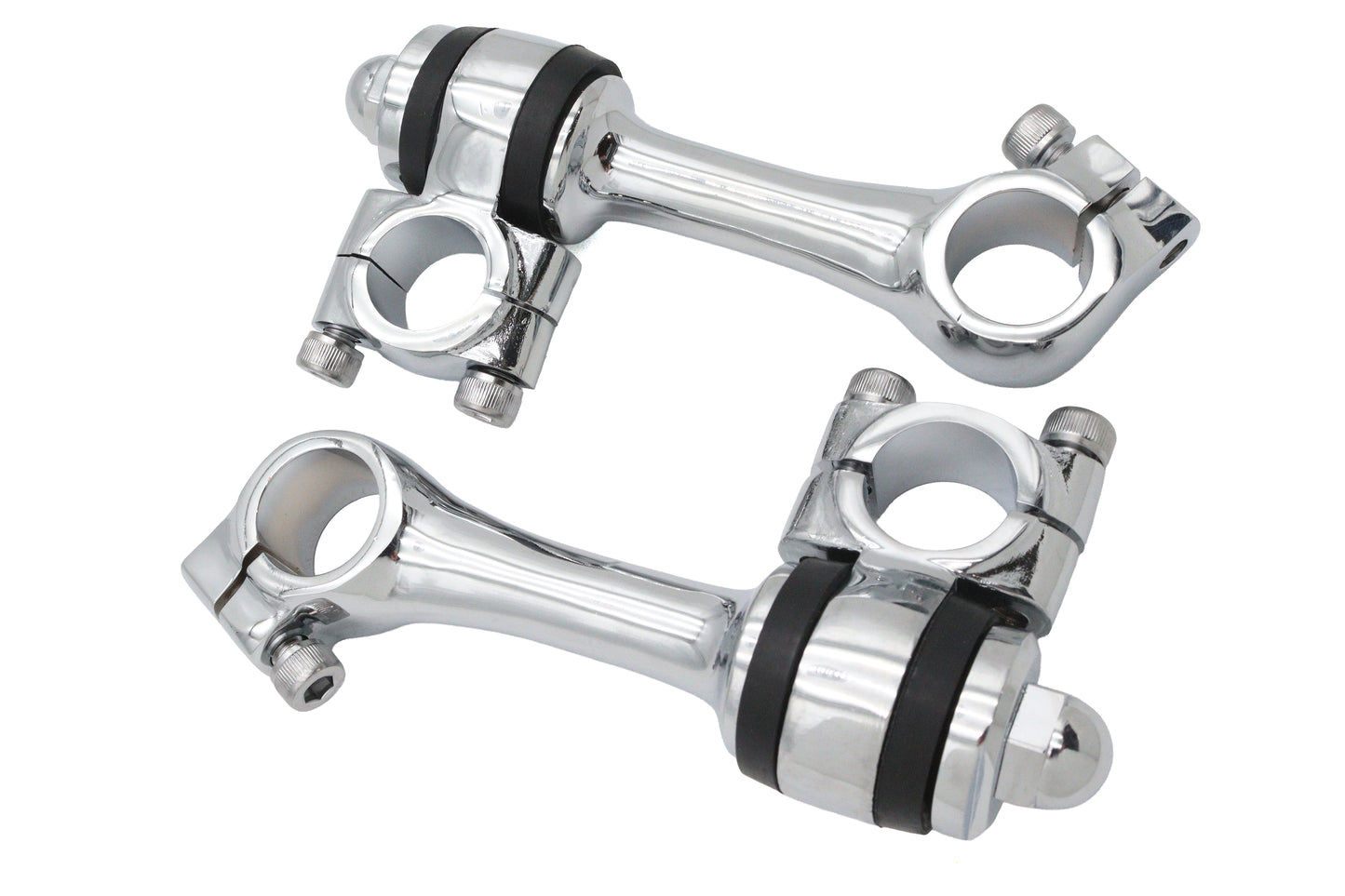 Replica 4-1/4 Flanders Chrome Riser Set