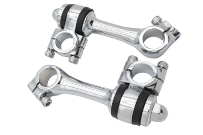 Replica 4-1/4 Flanders Chrome Riser Set