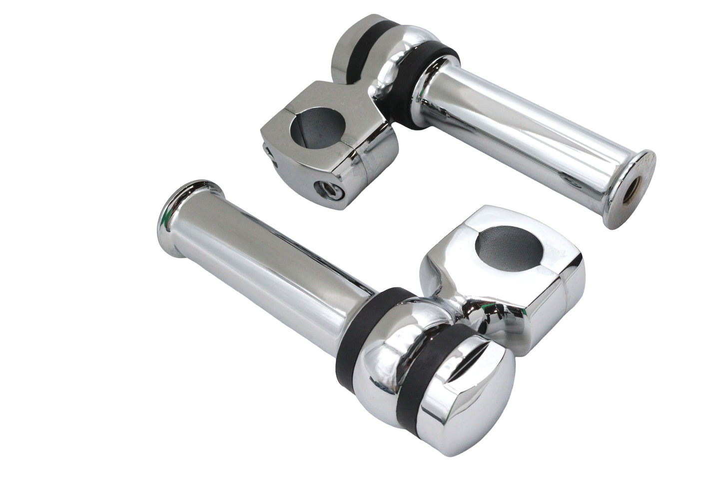 4-1/4 Offset Dog Bone Riser Set Chrome