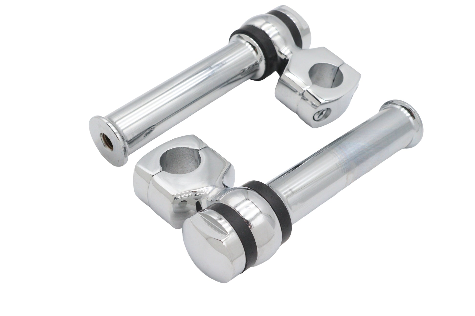 5-1/4 Offset Dog Bone Riser Set Chrome