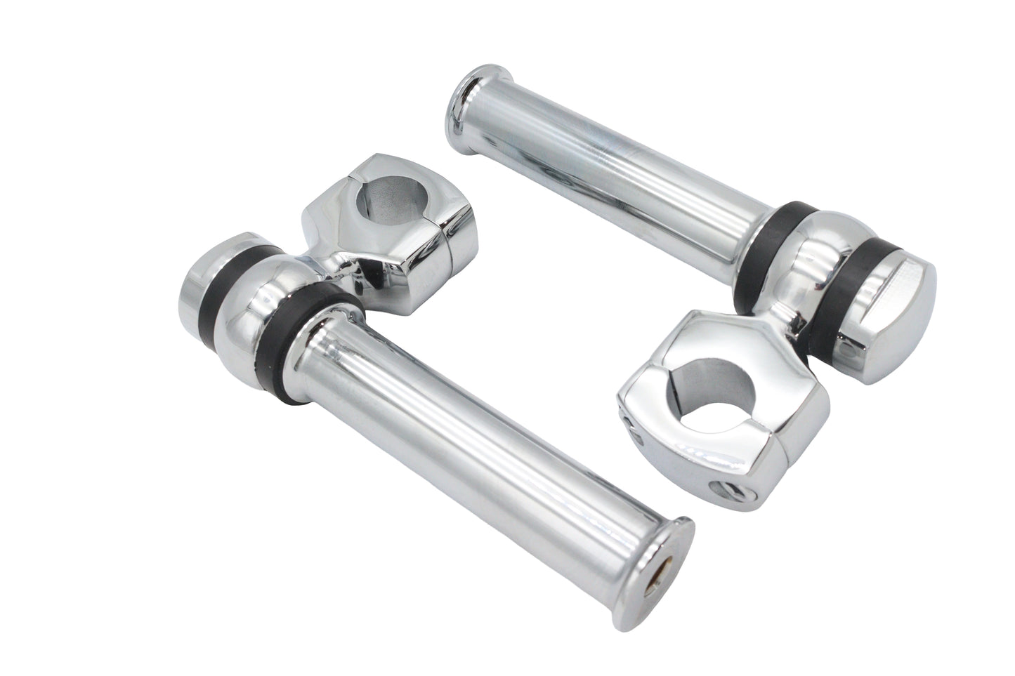 5-1/4 Offset Dog Bone Riser Set Chrome