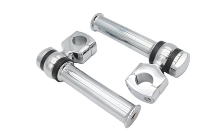 5-1/4 Offset Dog Bone Riser Set Chrome