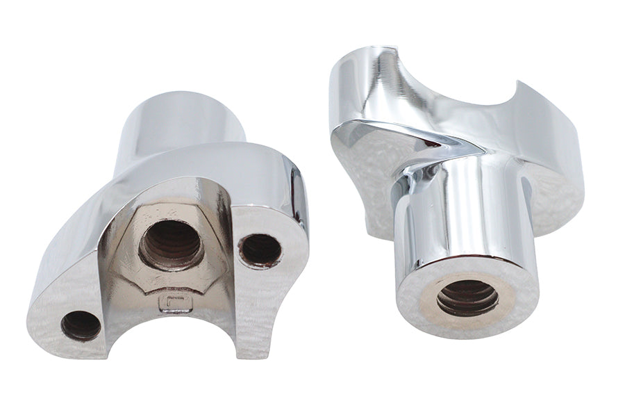 2-1/8 Buffalo Riser Set Chrome