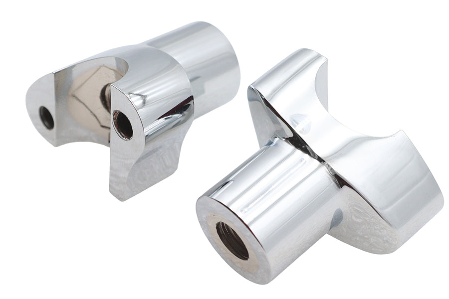 2-1/8 Buffalo Riser Set Chrome